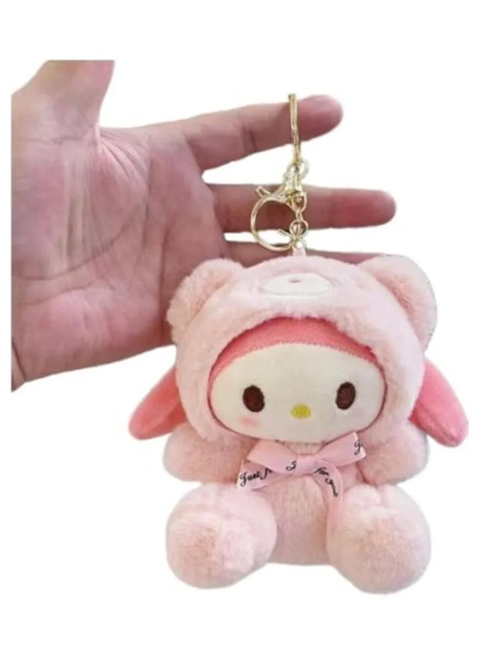 Cute Plush Cartoon Bag Charm Keychain 5 inch Stuffed Animal Key Ring